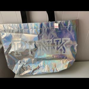 **PINK METALLIC TOTE BAG***